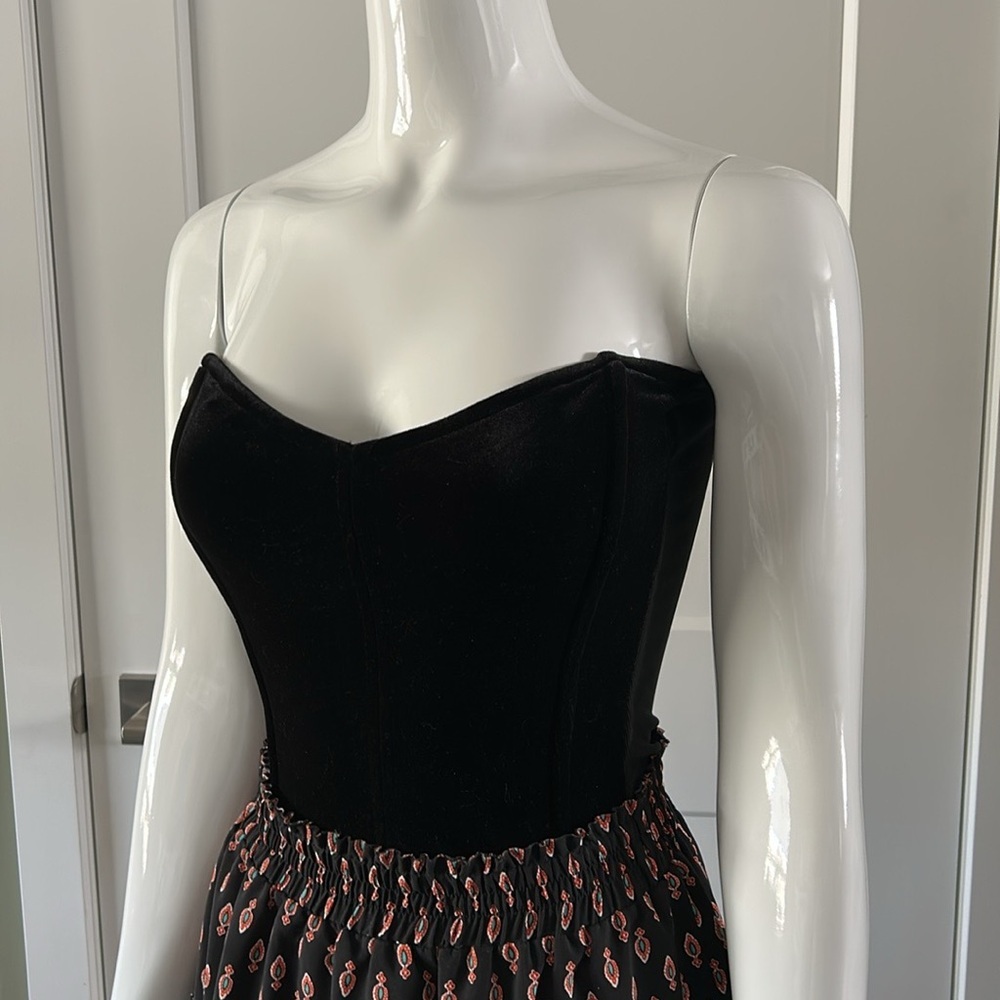 Leith Velvet Stretch Bustier - Picture 5 of 13